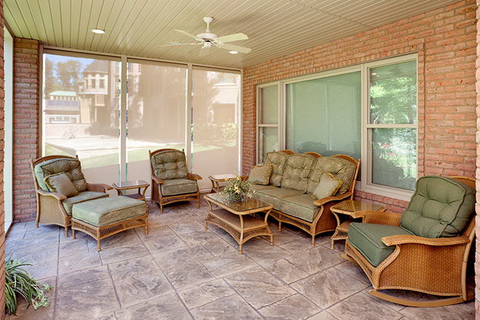porch with drop screens inside